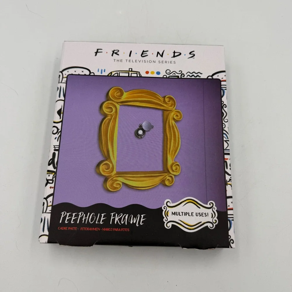 Friends TV Show Monica's Door Yellow Peephole Picture Frame w/ Box 7x6